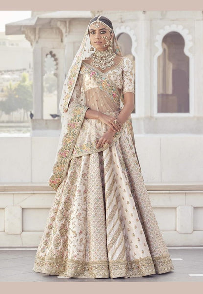 Off-White Color Wedding Lehenga Choli ...